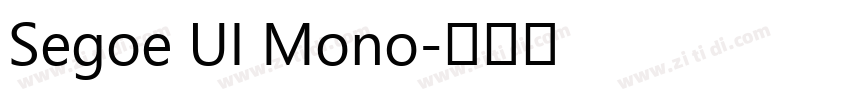 Segoe UI Mono字体转换
